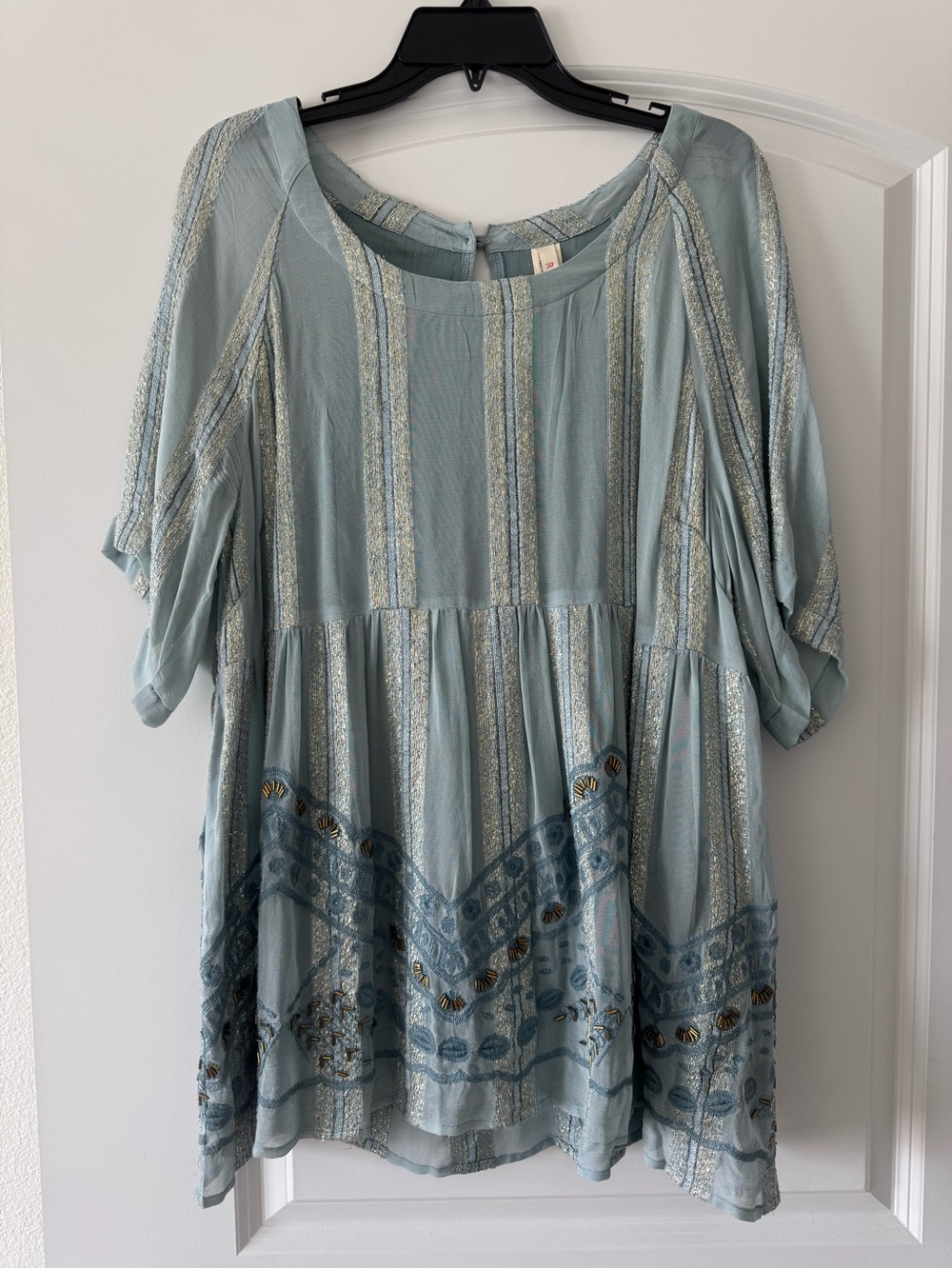 Anthropologie RAGA Rozelle Embroidered Tunic Size L